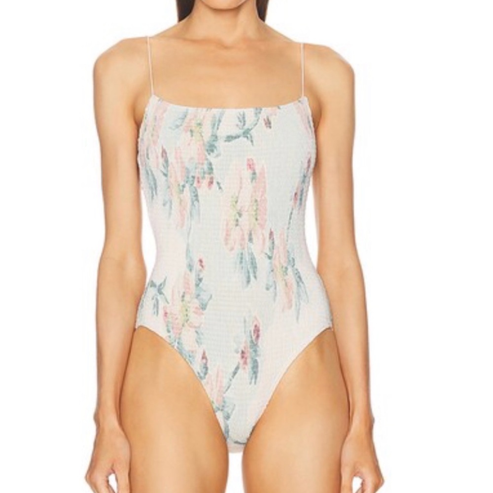 Toteme White Floral One-Piece Swimsuit